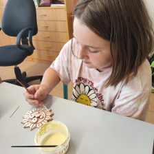 Družina - keramická sluníčka