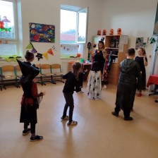 Oslava HALLOWEENU ZŠ společně s dětmi z MŠ