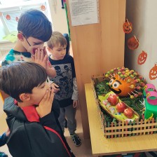 Oslava HALLOWEENU ZŠ společně s dětmi z MŠ