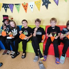 Oslava HALLOWEENU ZŠ společně s dětmi z MŠ